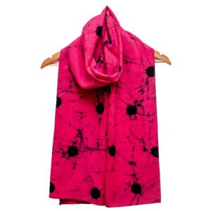 Sapphire Pink Batik Shawl