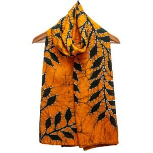 Golden Vine Batik Shawl